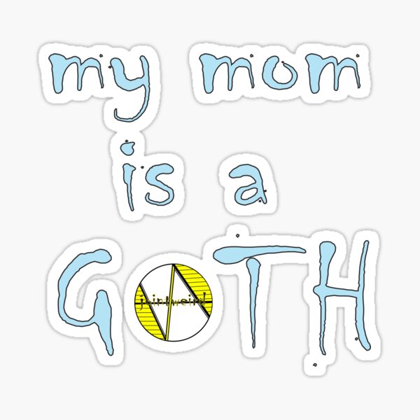 Baby goth blue Sticker