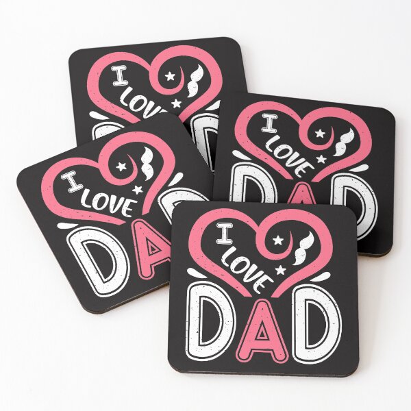 Item preview, I LOVE DAD designed and sold by teemaker24.