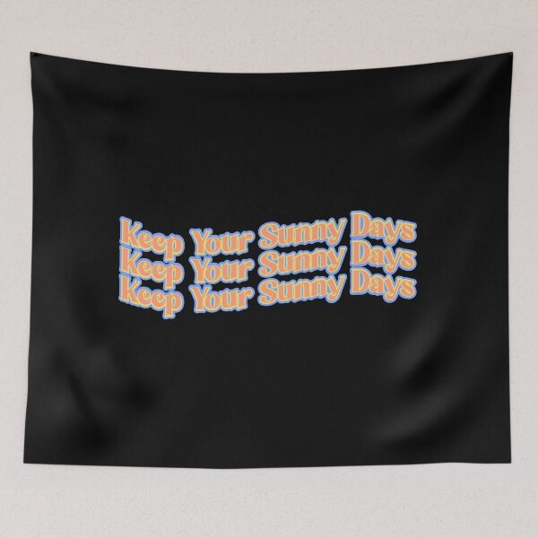 Item preview, Black Aesthetic Typography keep your sunny days designed and sold by cimong.