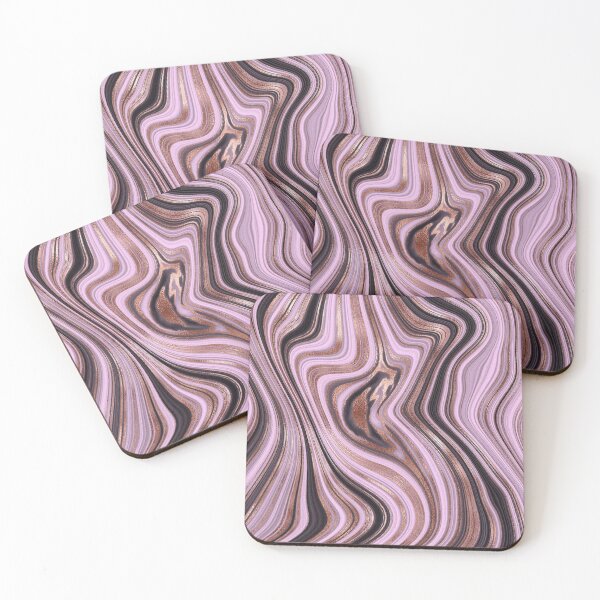 Item preview, Pink Agate Stone with Rivers of Gold designed and sold by ReesDesigns.