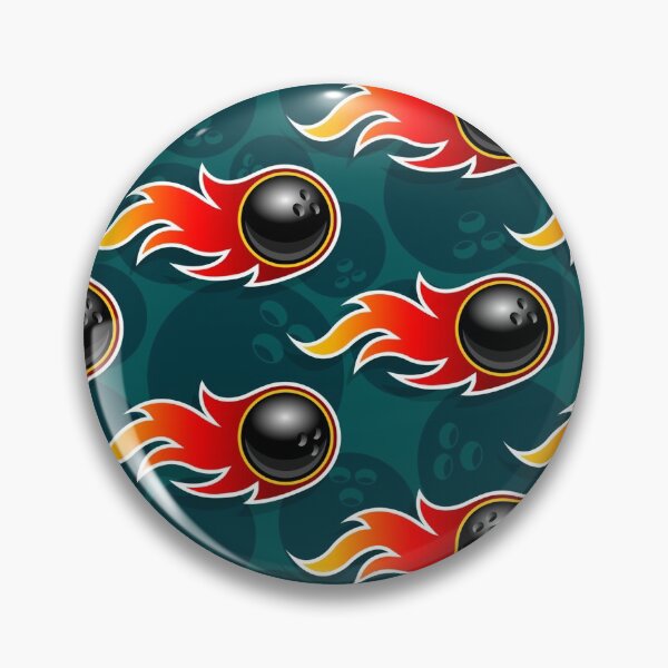 Item preview, Bowling Ball Balls Ten Pin 10 Pin Flaming Fire Falling Hot Rod Flames designed and sold by Draculaura2009.