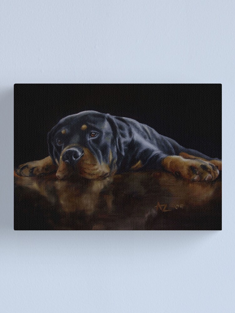 Alternate view of Reflections (Rottweiler) Canvas Print