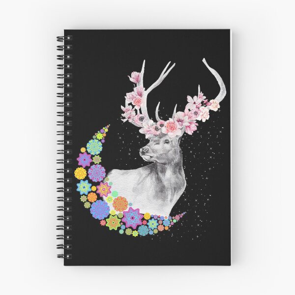 Item preview, WANDERLUST FLOWER CROWN STAG DEER designed and sold by CeraRoss.