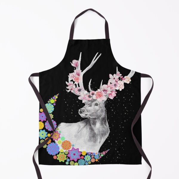 Item preview, WANDERLUST FLOWER CROWN STAG DEER designed and sold by CeraRoss.