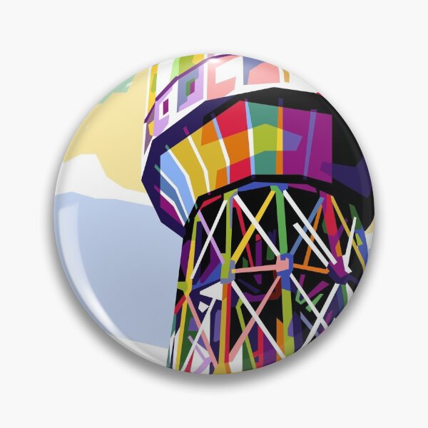 Item preview, WATER TOWER BUILDING LANDMARK POP ART designed and sold by fahmipulunqan.