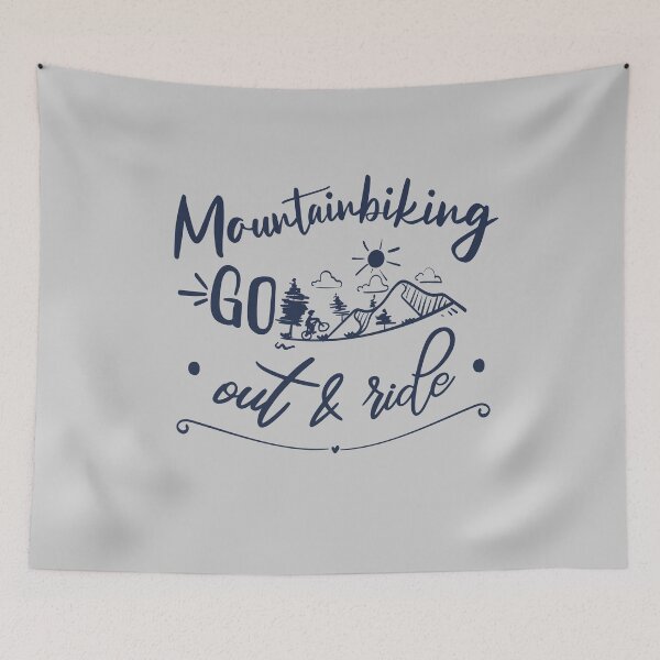 Item preview, Mountain biking go out ride mountain bike saying designed and sold by Denis Rösler.