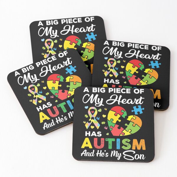 Item preview, A Big Piece Of My Heart Has Autism And Hes My Son designed and sold by JeannetteFlower.