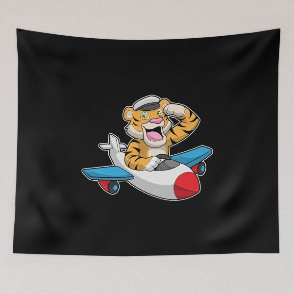 Item preview, Tiger as Pilot in Plane designed and sold by Snabdesign84.