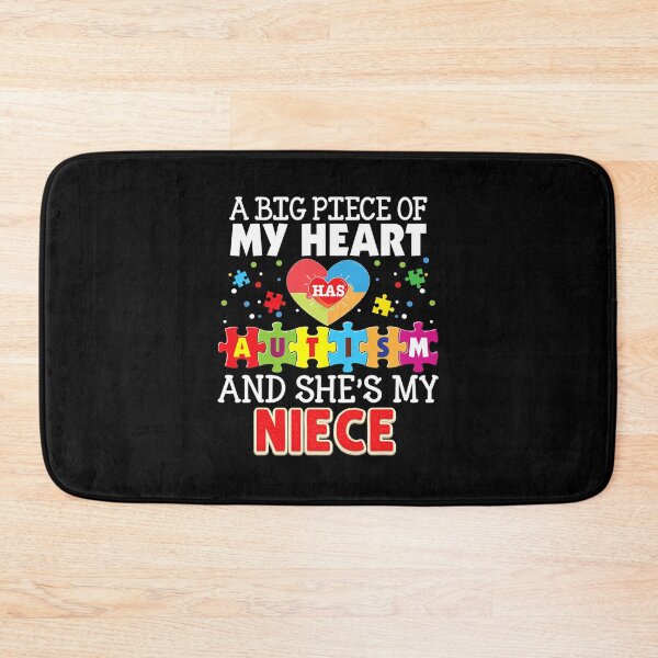 Item preview, A Big Piece Of My Heart Has Autism And Shes Niece Awareness designed and sold by JeannetteFlower.