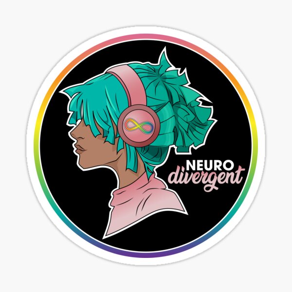Item preview, Neurodivergent Headphone Girl designed and sold by parlorghost.