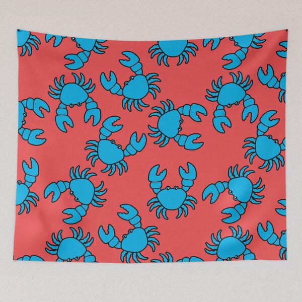 Item preview, Blue Crabs Red Pattern designed and sold by keeleypost.