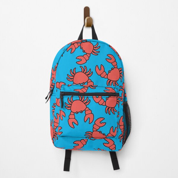 Item preview, Orange Crabs Blue Pattern designed and sold by keeleypost.