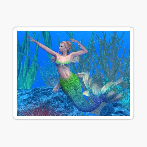 Item preview, mermaid,ocean,beach,mermaid wall decor,mermaid painting,digital paintings,mermaid wall decor Sea Creatures Prints Wall Art,,Marinelife,Ocean Art,Ocean Animals designed and sold by eyesight4vision.