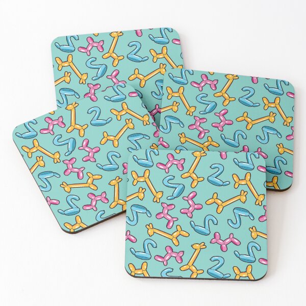 Item preview, Balloon Animals Green Pattern designed and sold by keeleypost.