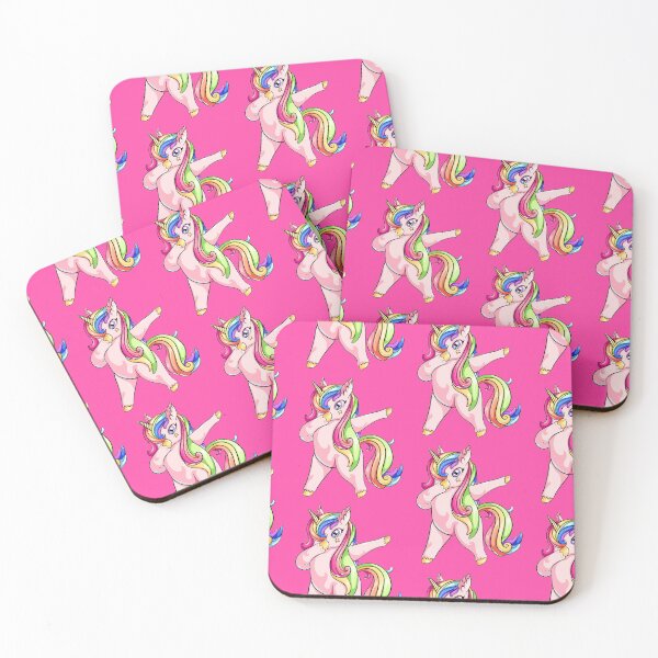 Item preview, Dabbing Unicorn Girl with Rainbow Hair designed and sold by aimed2.