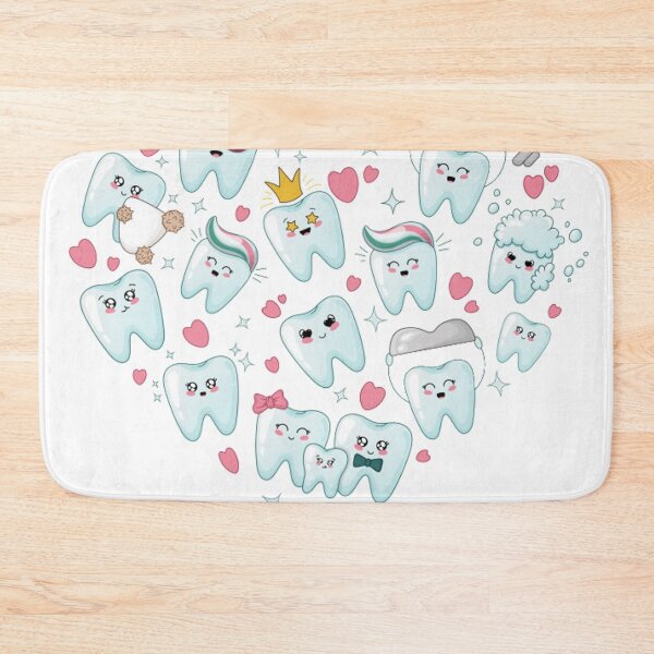Item preview, set kawaii healthy teeth heart shape designed and sold by romio006.