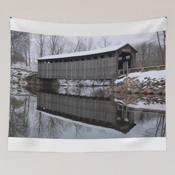 Item preview, Covered Bridge Covered in Snow designed and sold by Lin3158.