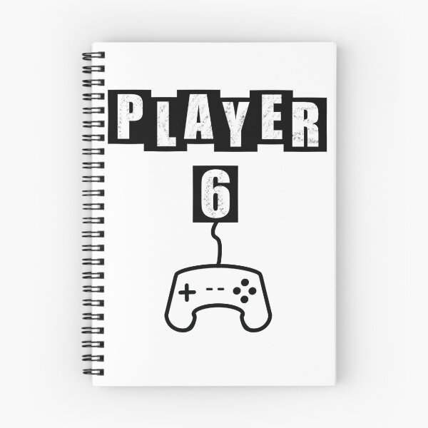 Item preview, Player Six - White designed and sold by BusyMonkeys.