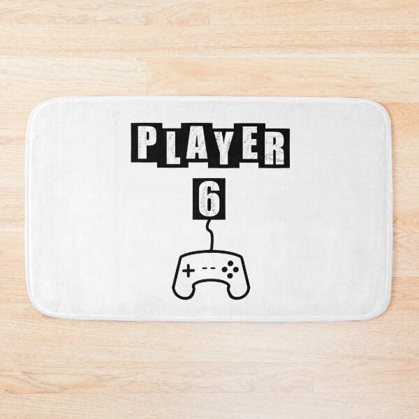 Item preview, Player Six - White designed and sold by BusyMonkeys.