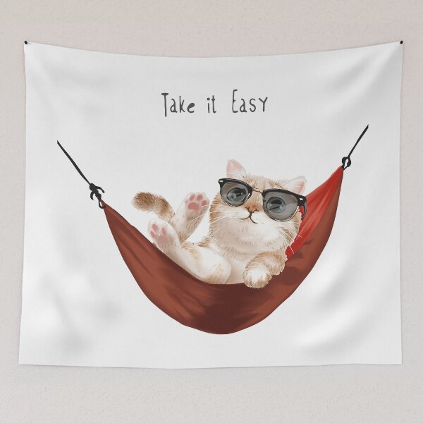 Item preview, A Very Chilled Cat designed and sold by Vector Scout Lab.