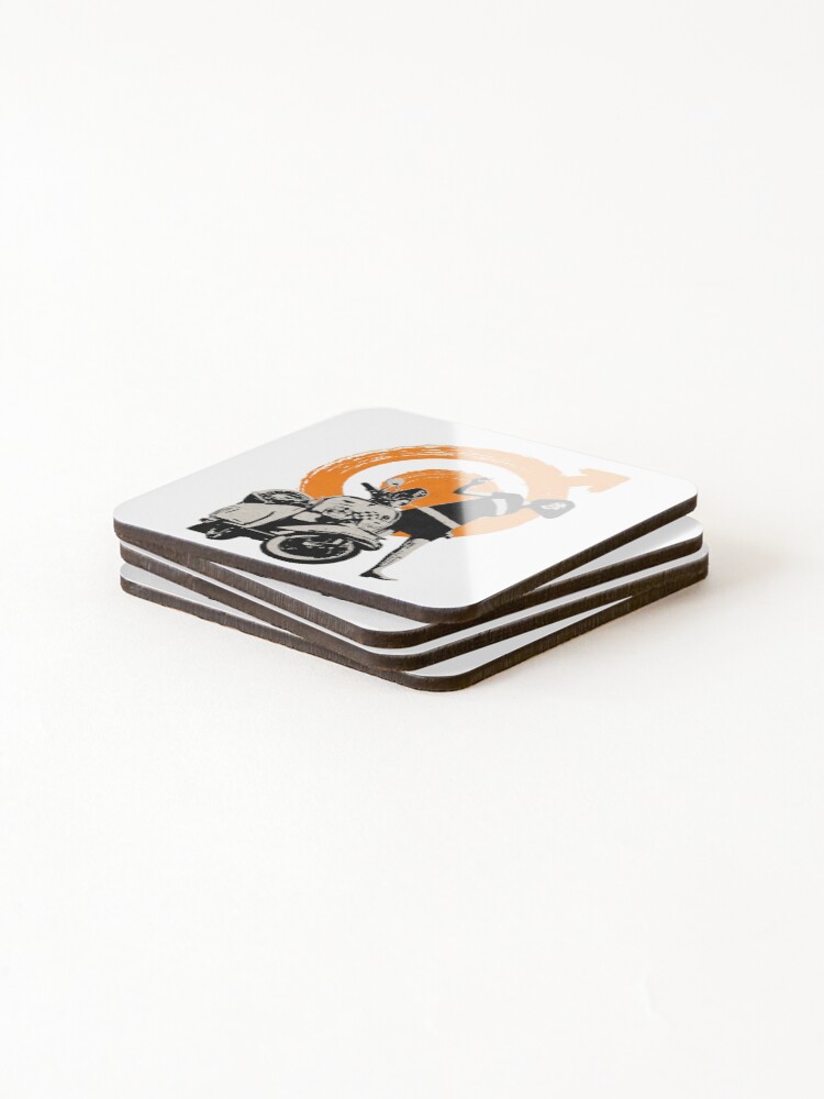 Thumbnail 4 of 5, Coasters (Set of 4), Go Ride Go designed and sold by MephistoDesign.