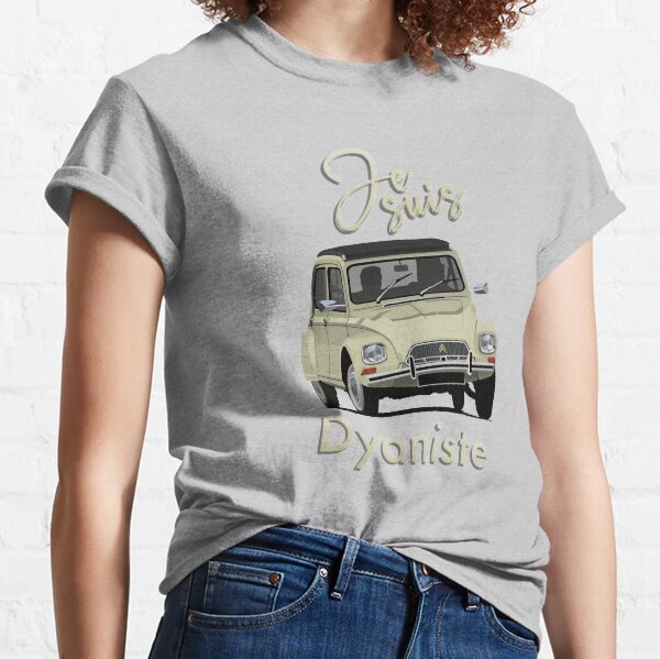 Je suis Dyaniste - Citroën Dyane - Jaune beige - Illustration T-shirt classique