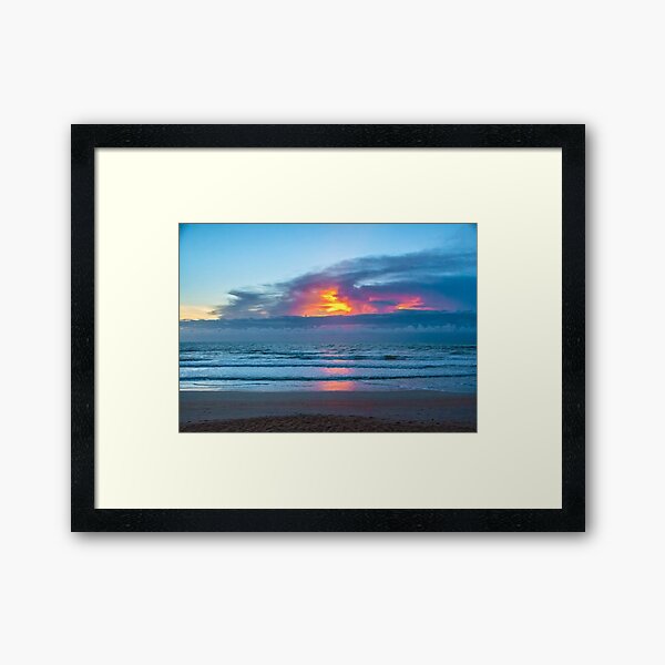 Fire in the Morning Sky Framed Art Print