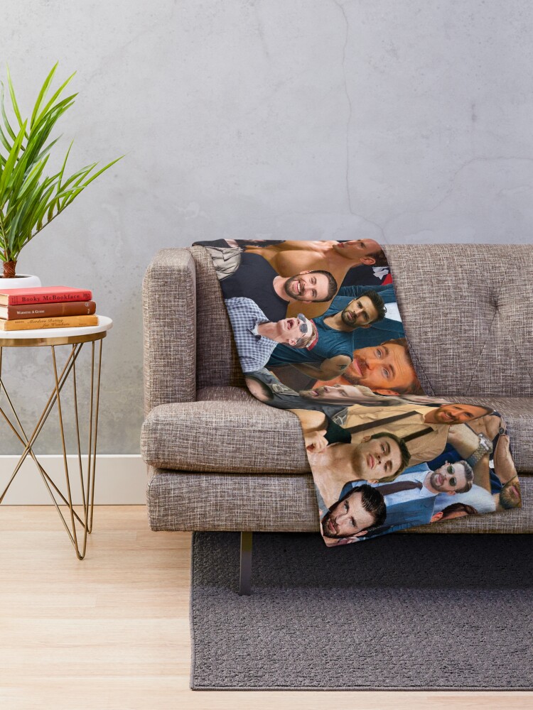 "Chris Evans Collage" Throw Blanket for Sale by MnF Redbubble