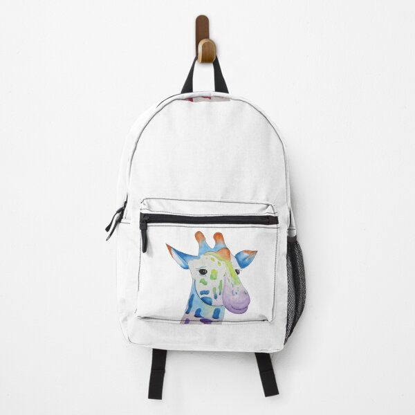 Item preview, Watercolor Colorful Giraffe Head Graphic Africa Multicolored designed and sold by VittaArtDream.