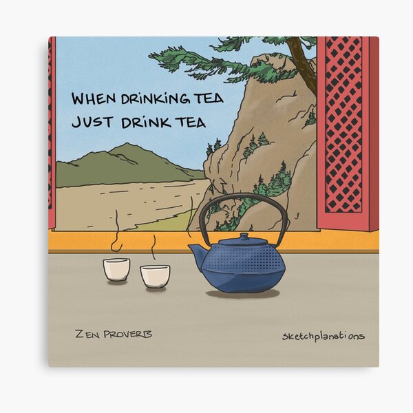 Item preview, When drinking tea, just drink tea designed and sold by Sketchplanations.