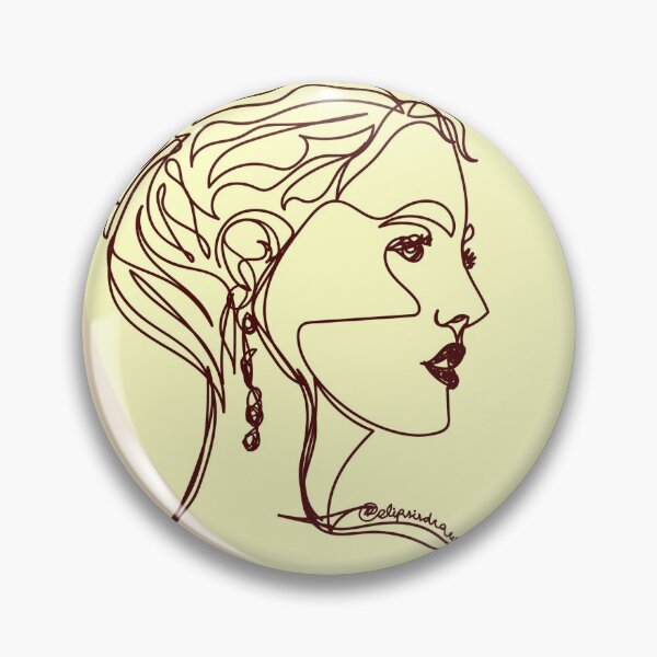 Item preview, Oneline fire woman designed and sold by Elipsisdraw.