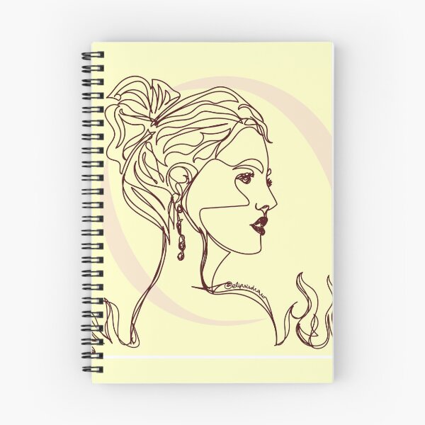 Item preview, Oneline fire woman designed and sold by Elipsisdraw.