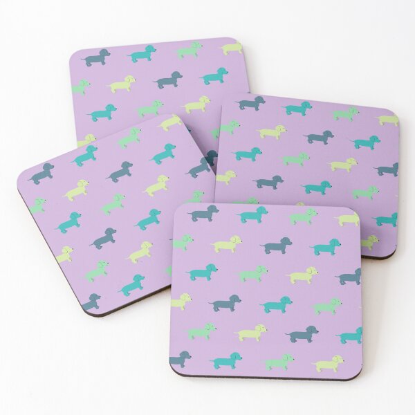 Item preview, colorful dachshunds designed and sold by scribbli.
