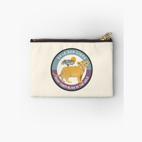 Item preview, save the lions - keep them alive in the wild - lion conservation designed and sold by foreco design.