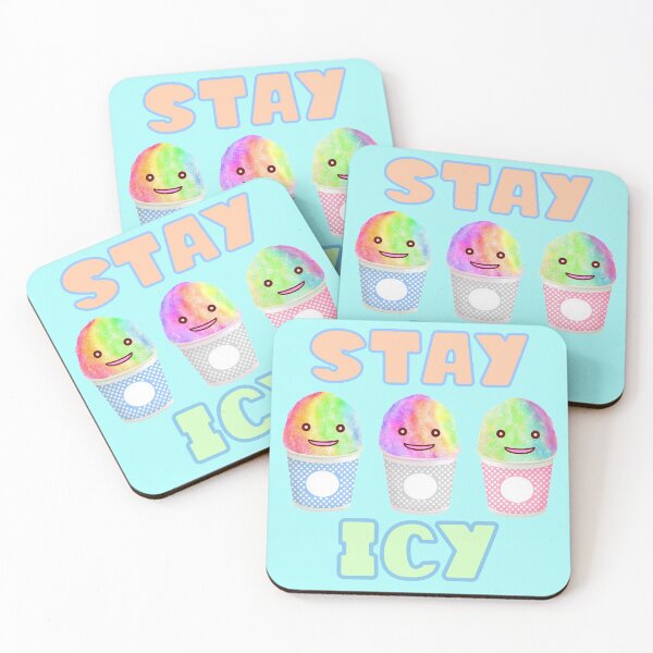 Item preview, shave ice stay icy cute summer rainbow ice designed and sold by toastygoat.