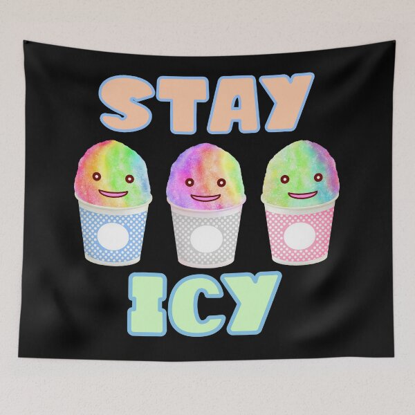 Item preview, shave ice stay icy cute summer rainbow ice designed and sold by toastygoat.