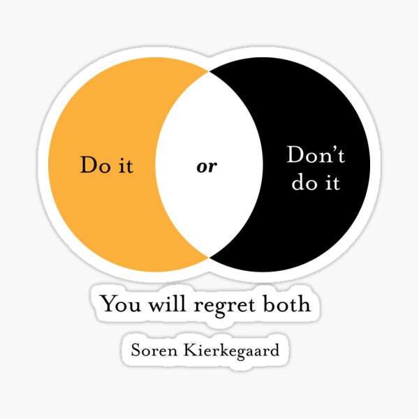 Item preview, Soren Kierkegaard - Do it or don't do it designed and sold by Carry the Fire Creative.
