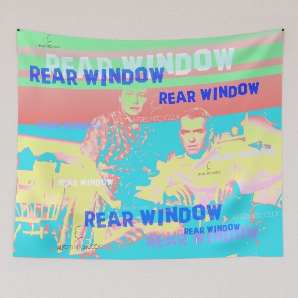 Item preview, Alfred Hitchcock, Rear window, James Stewart and Thelma Ritter Suspense Thriller Officially Licensed Fan Art designed and sold by Mauswohn.