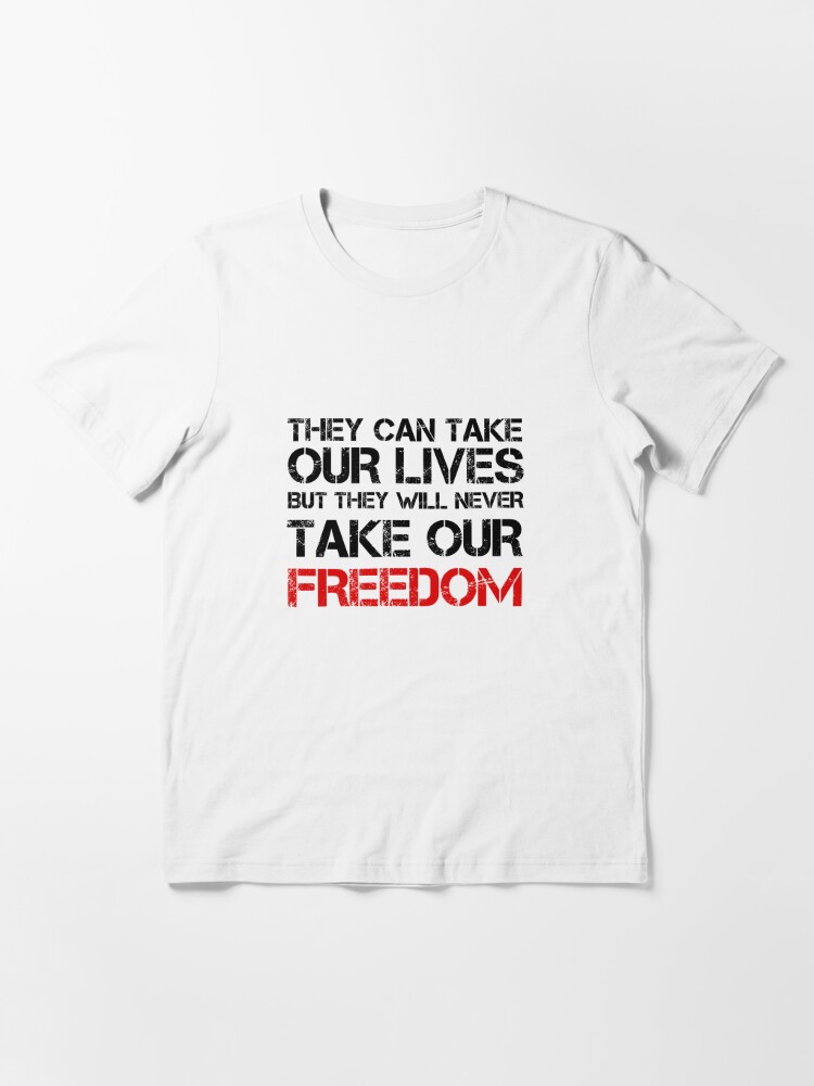T Shirt Braveheart Citation Badass Liberte Liberte Par Sid3walkart Redbubble