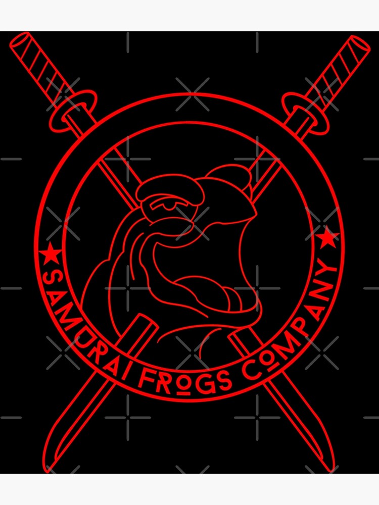 "Samurai Frogs Company Logo" Poster for Sale by Tatthemat13 Redbubble