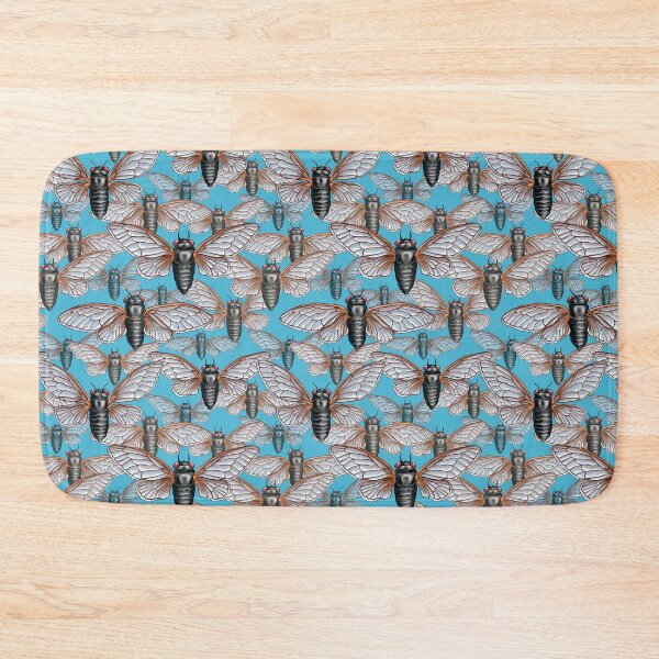 Item preview, Cicada Swarm in Blue designed and sold by stephsmith.