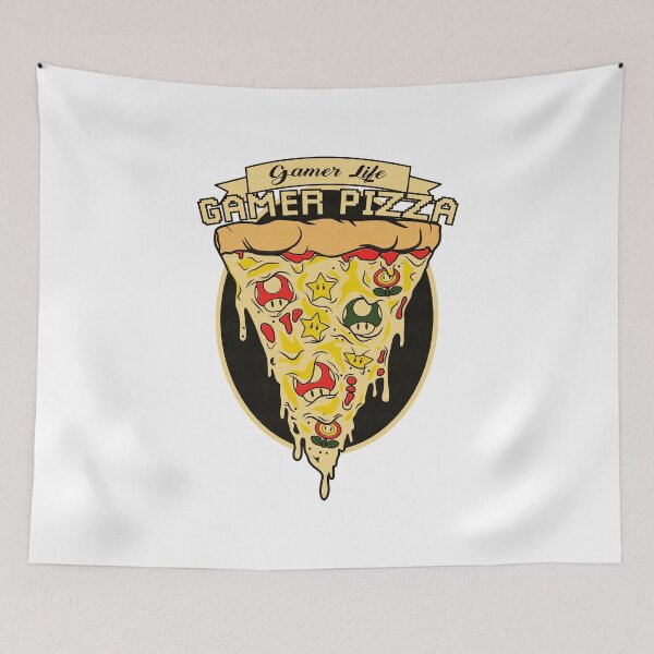 Item preview, gamer life, gamer pizza designed and sold by cremadesign.
