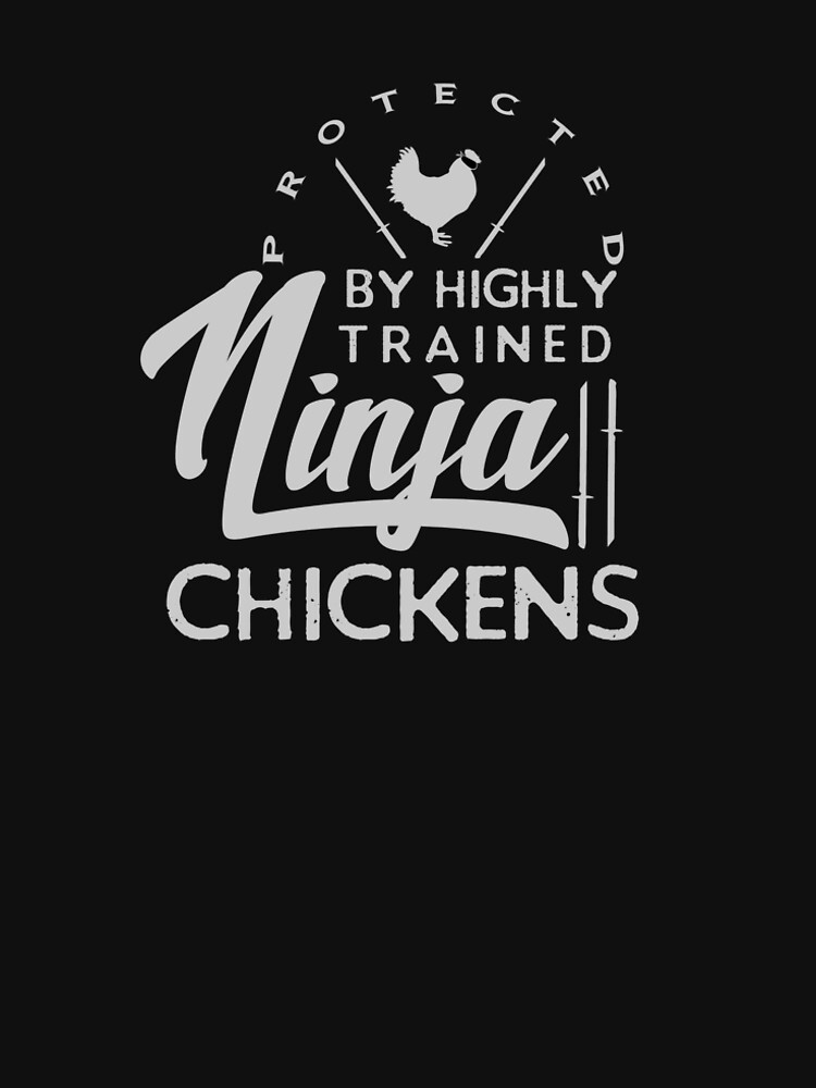 Thumbnail 4 of 4, Premium T-Shirt, Protected by Ninja Chickens designed and sold by Macspayne.
