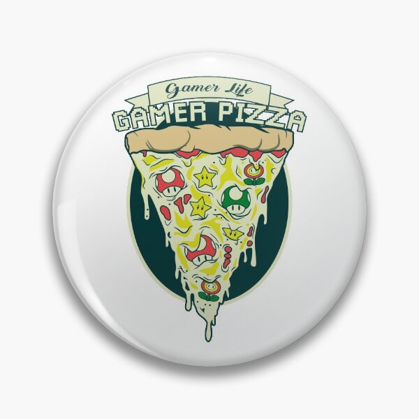 Item preview, gamer life, gamer pizza 2 designed and sold by cremadesign.