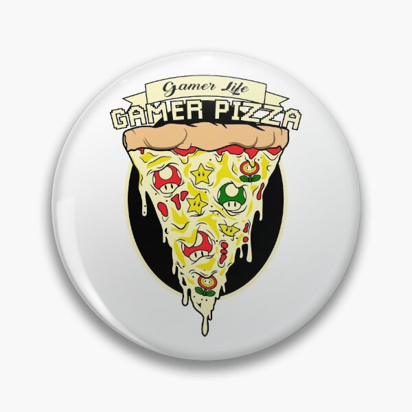 Item preview, gamer life, gamer pizza 3 designed and sold by cremadesign.
