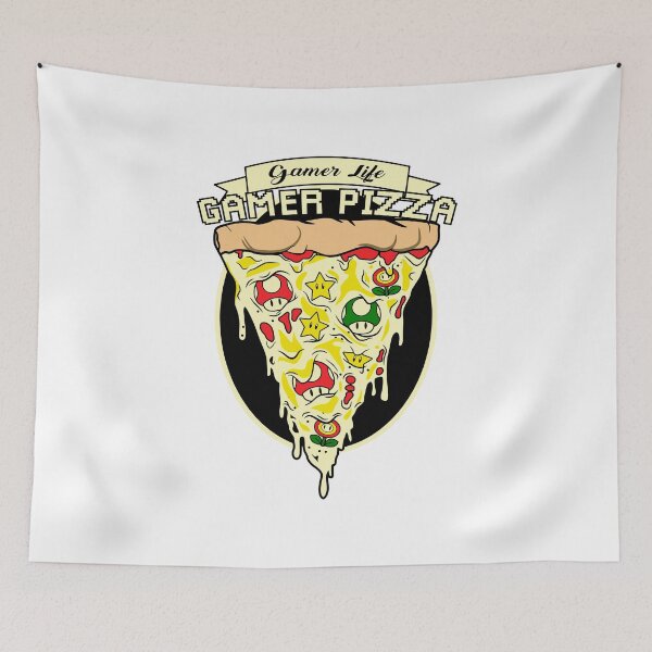 Item preview, gamer life, gamer pizza 3 designed and sold by cremadesign.