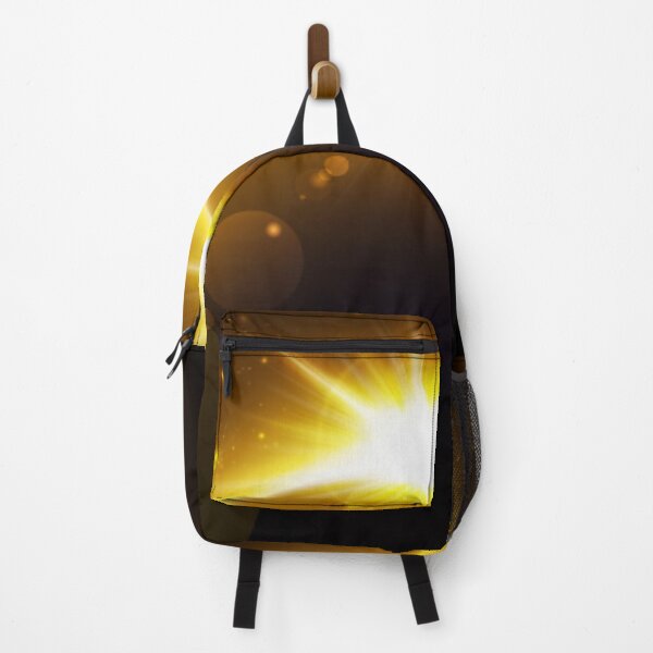 Item preview, Bright Yellow Rising Sun Behind Silhouetted Planet with Golden Stars designed and sold by WearWolfDesigns.