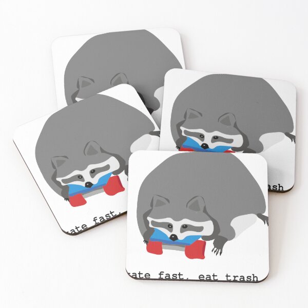 Item preview, skate fast eat trash racoon designed and sold by Jazi-Art.