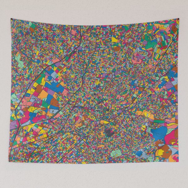Item preview, Athens Map - Mosaic - 2021 Colors designed and sold by HomeCities.