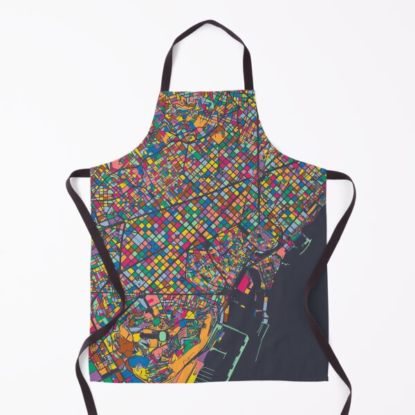 Item preview, Barcelona Map - Mosaic - 2021 Colors designed and sold by HomeCities.